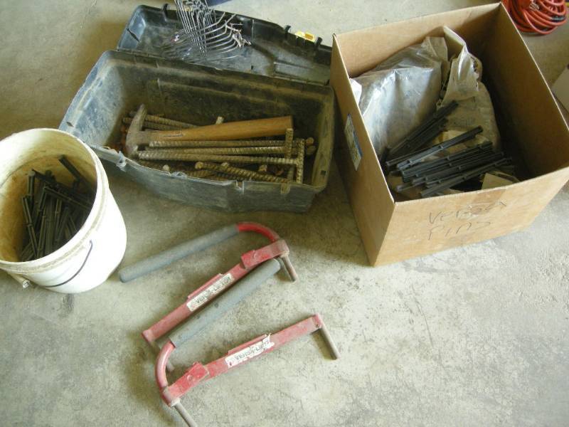 lot 15 image: Block Lifters, Versa Pins, Rebar