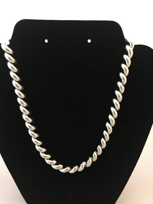 lot 270 image: Sterling Silver Necklace - Heavy Link