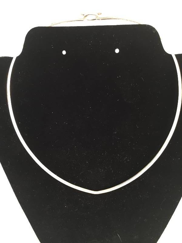 lot 307 image: Sterling Silver Necklace Cuff Collar Choker