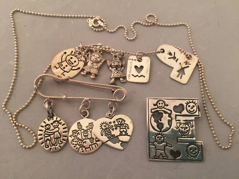 lot 318 image: Sterling Silver Jewelry - Family & Children
