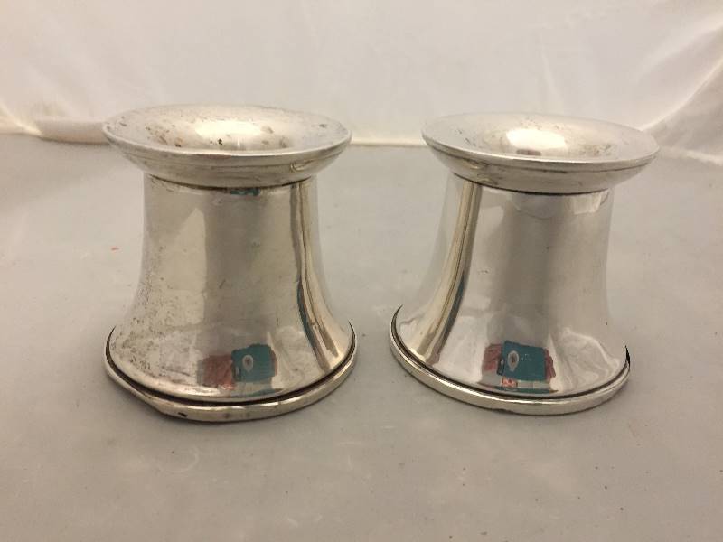 lot 273 image: Sterling Silver Candlesticks