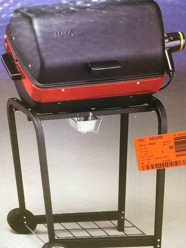 lot 95 image: Easy Street Electric Cart Grill in Black New
