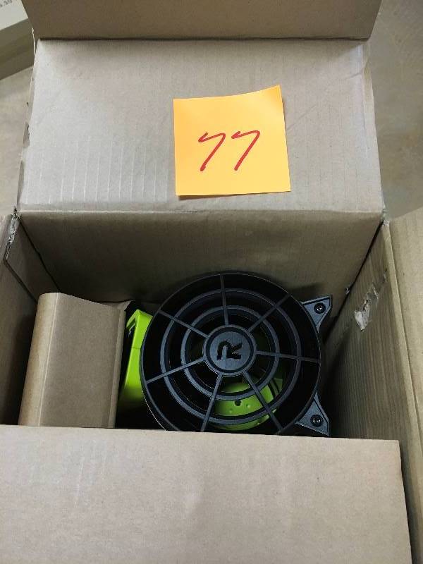 lot 77 image: RYOBI ONE 18-Volt Lithium-Ion String TrimmerEdger and Blower Combo Kit 2.0 Ah Battery and Charger Included  New