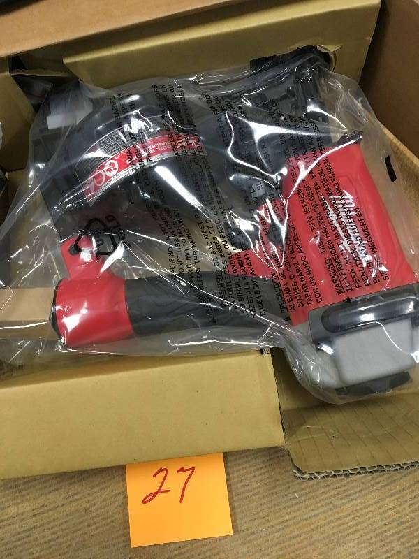 lot 27 image: Milwauke 1-34 in. Coil Roofing Nailer Not used open box