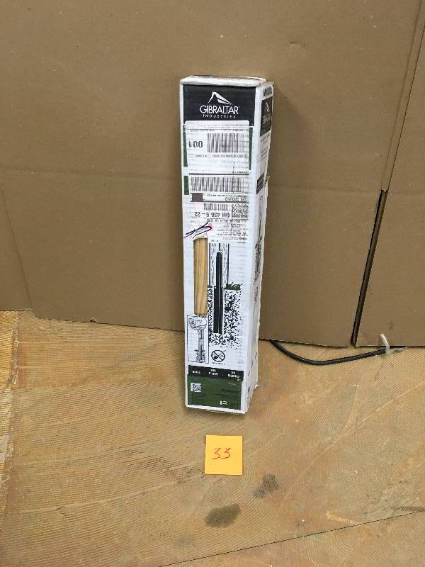 lot 33 image: Gibraltar Mailboxes 23-12 in. Anchor Post Kit not used