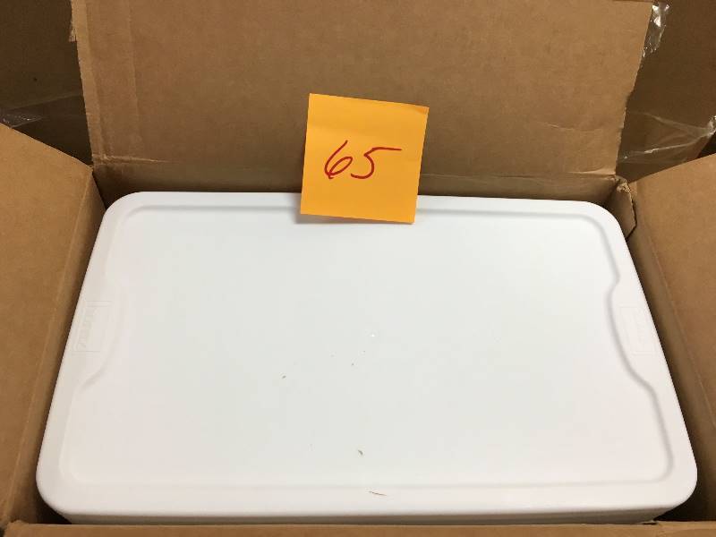 lot 65 image: HOMZ 6 Qt. Clear Shoe Box (Set of 10)