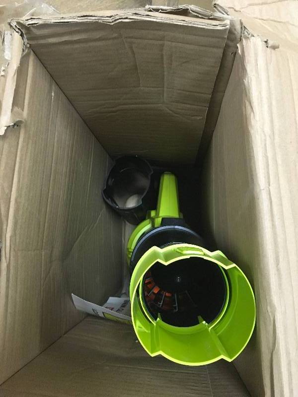 lot 13 image: RYOBI 110 MPH 480 CFM Variable-Speed Turbo 40-Volt Lithium-ion Cordless Jet Fan Leaf Blower - Battery and Charger Not Included New