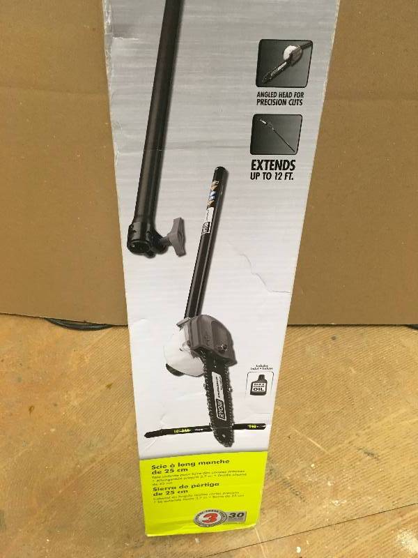 lot 24 image: Ryobi Expand-It 10 in. Universal Pole Saw Attachment used  in good conditions