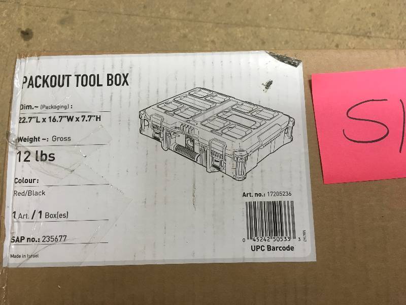 lot 51 image: PACKOUT 11-Compartment Small Parts Organizer new