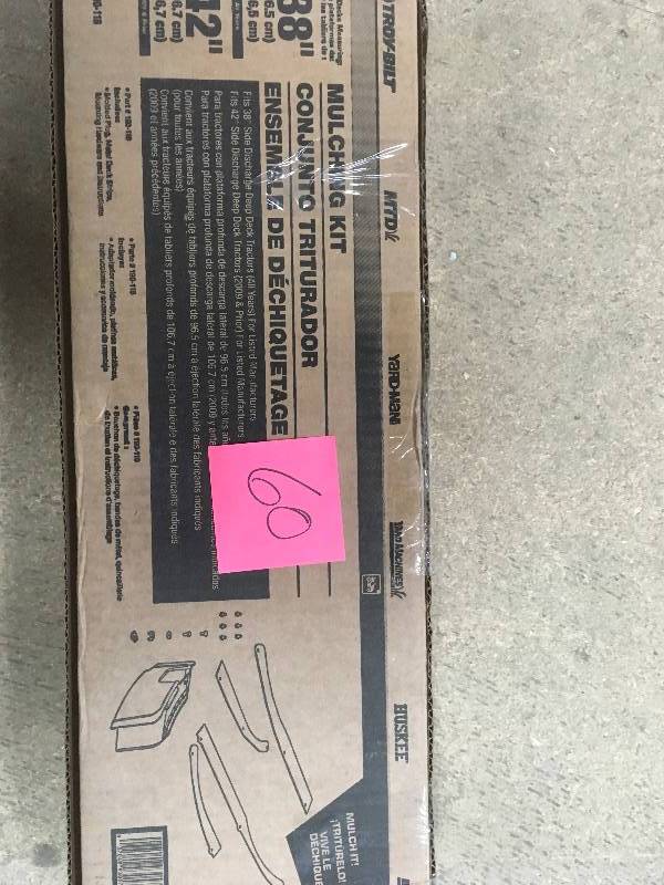 lot 60 image: MTD Mulch Kit for 38 in. and 42 in. Decks New