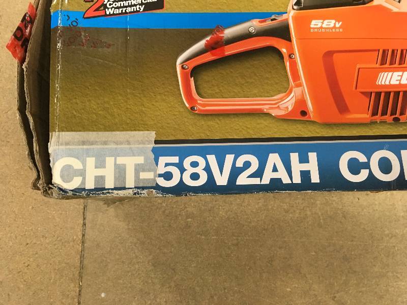 lot 2 image: Echo 24 in. 58-Volt Lithium-Ion Brushless Cordless Hedge Trimmer -Battery and Charger are not include in working conditions