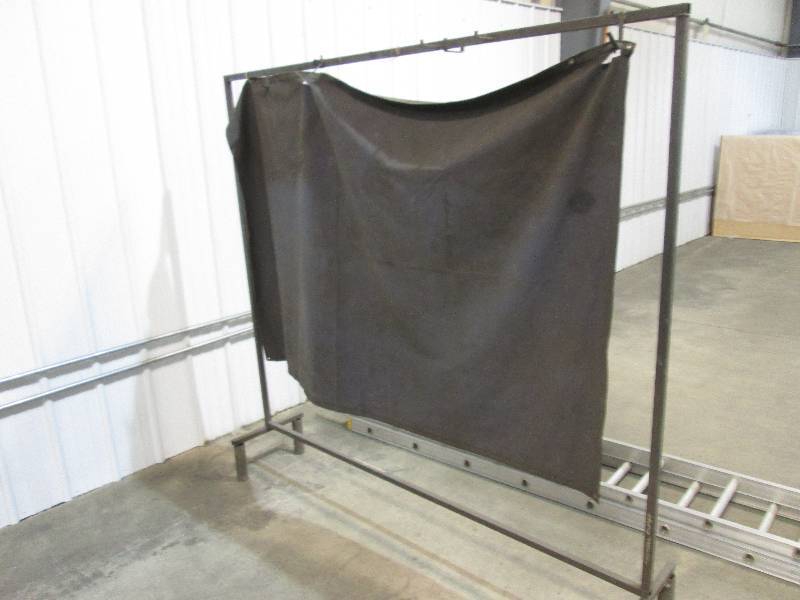 lot 19 image: Hanging spray shield, 75 wide, 71...