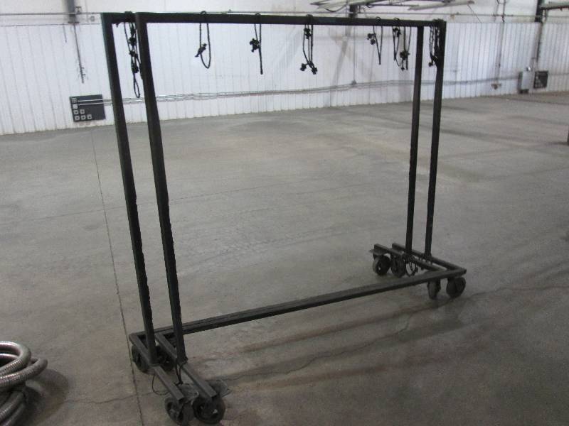 lot 25 image: 2 spray shield hanger frames, 74 w...