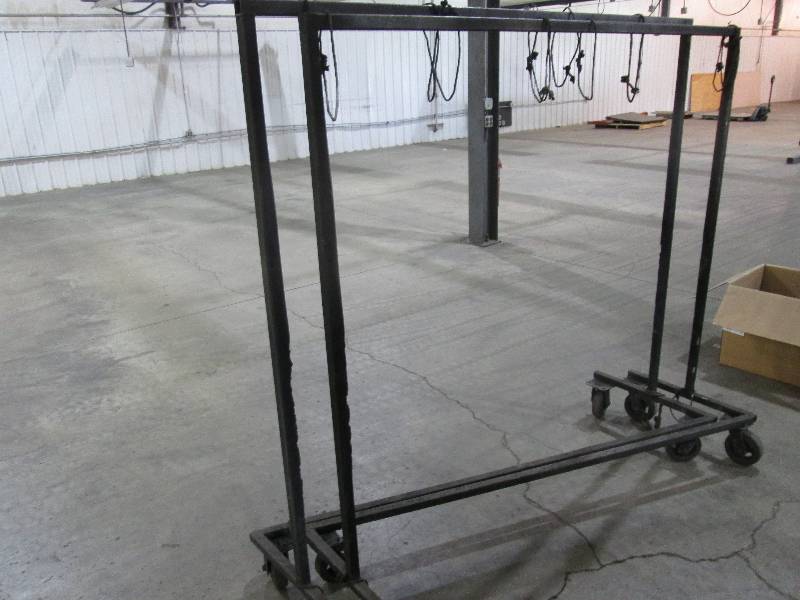 lot 26 image: 2 spray shield hanger frames, 74 w...