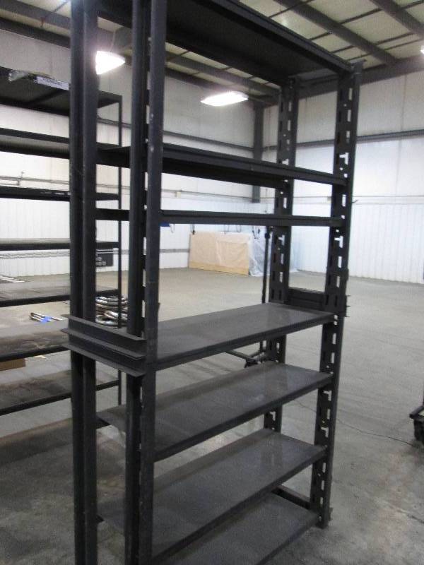 lot 28 image: Heavy metal rack, 8 tall, 55 wide...