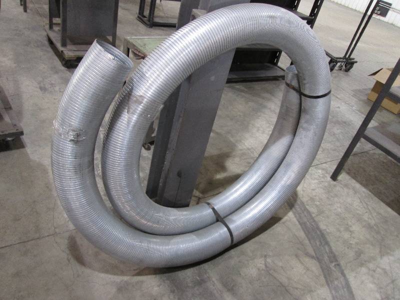 lot 44 image: roll of 6 stainless steel chimney ...