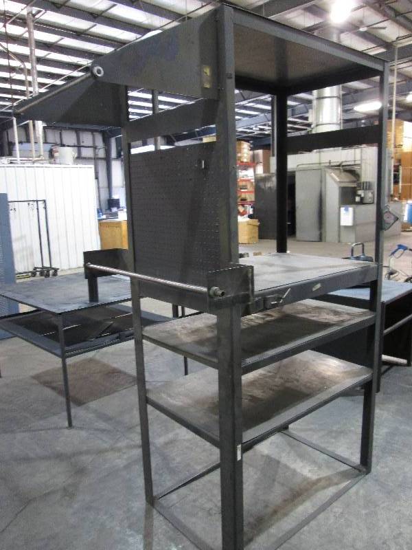 lot 48 image: Metal shelf with rollers, 48 wide,...