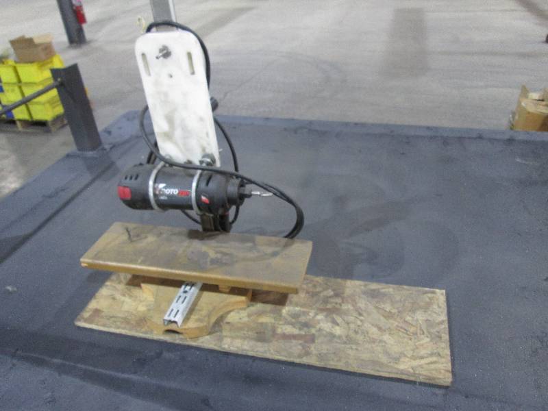 lot 57 image: Roto Zip tool mounted on slide stan...