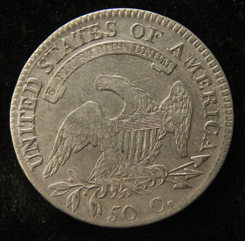 RARE 1811 SMALL 8 US CAPPED BUST HALF DOLLAR