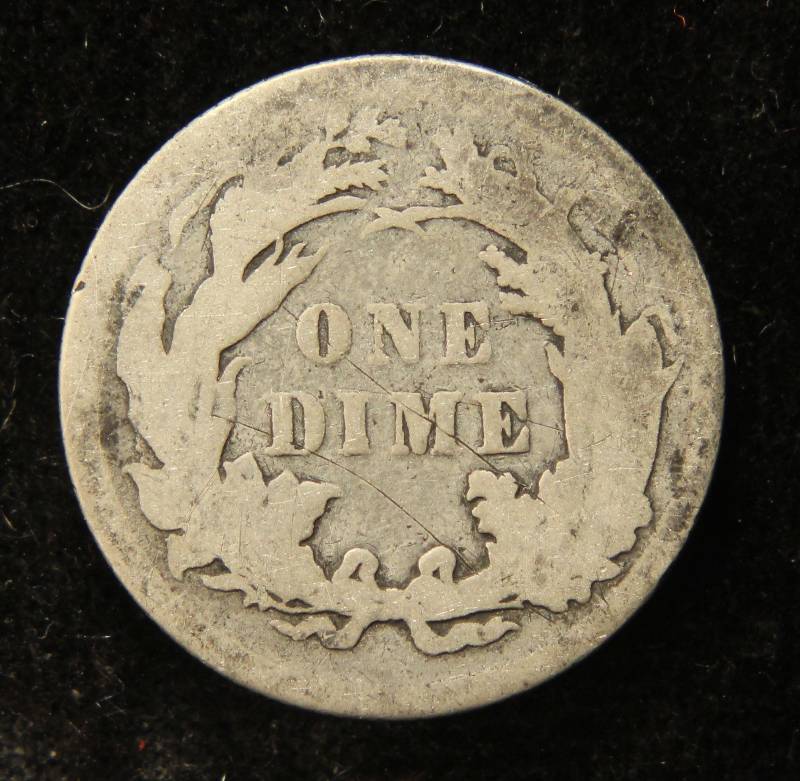 1891 SEATED LIBERTY SILVER DIME