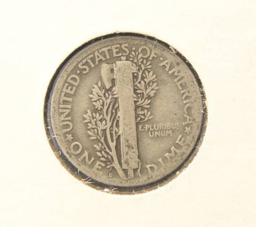 1921-D MERCURY SILVER DIME BETTER DATE COIN