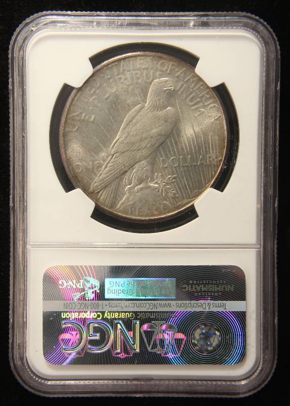 1925 PEACE SILVER DOLLAR MS65 NGC