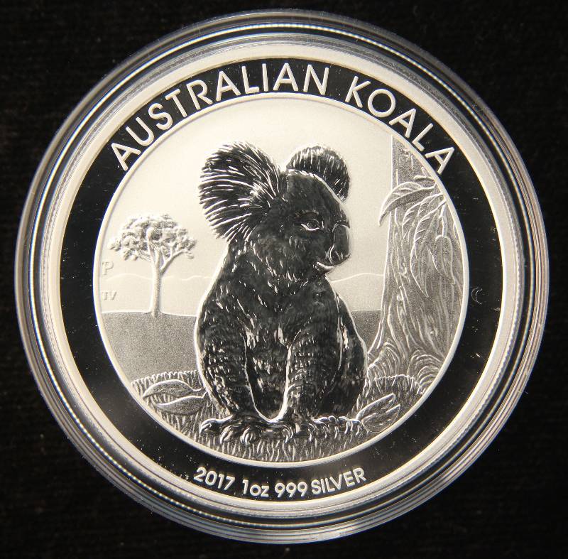 2017 AUSTRALIA KOALA 1 TROY OZ. .999 FINE SILVER IN AIRTITE