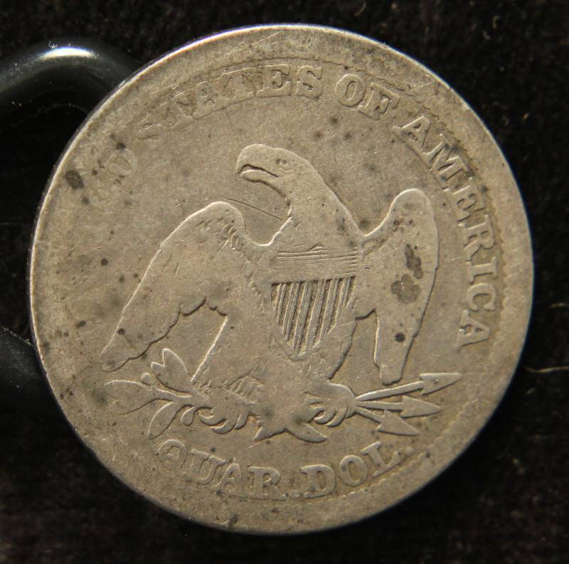 1857 US SEATED LIBERTY SILVER QUARTER