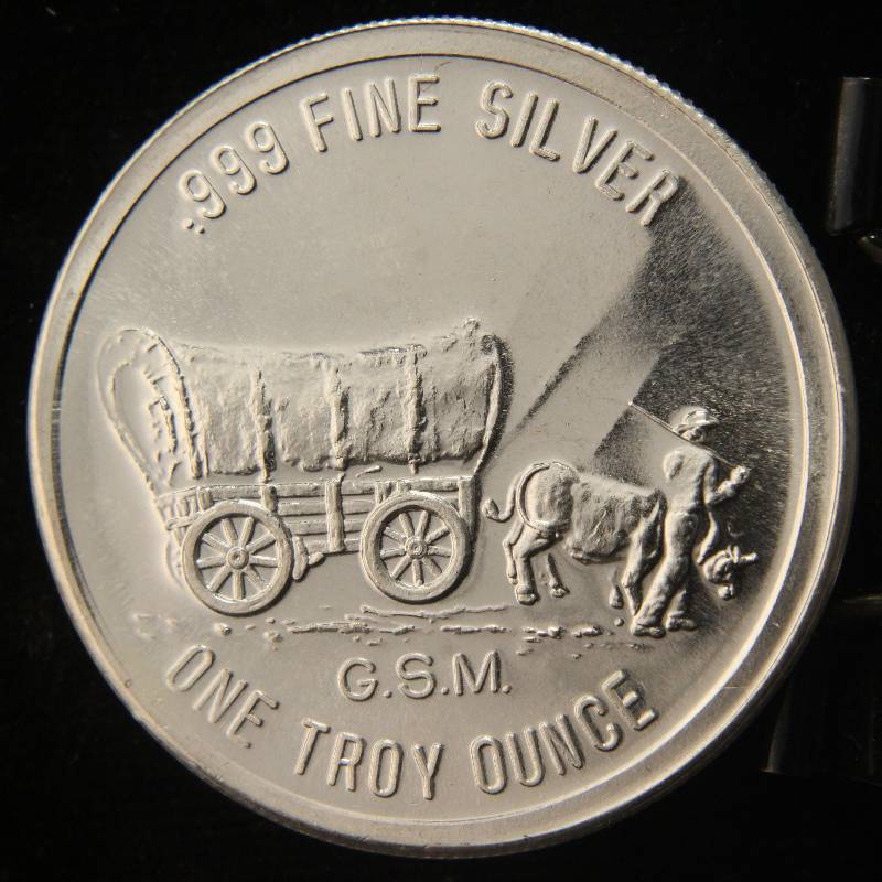 1 TROY OZ. .999 FINE SILVER PROSPECTOR GOLDEN STATE MINT