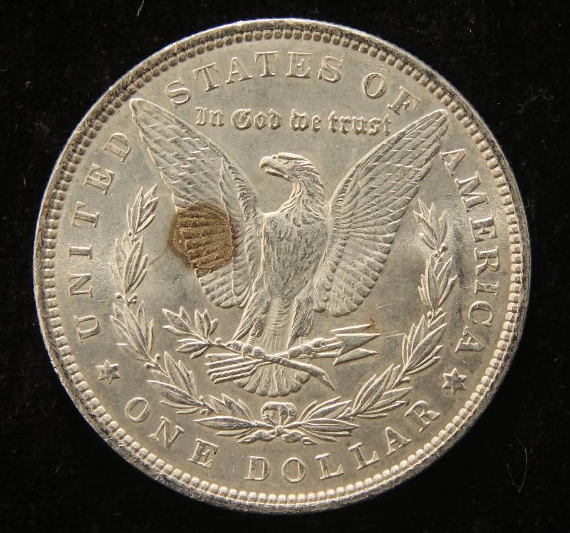1886 MORGAN SILVER DOLLAR UNC DETAILS
