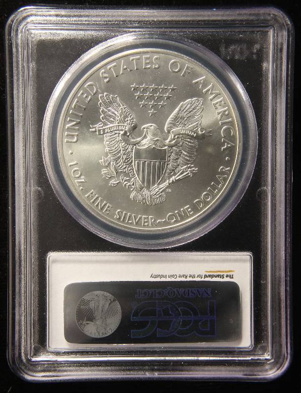 2013 AMERICAN SILVER EAGLE 1 TROY OZ. .999 FINE SILVER GEM BU PCGS