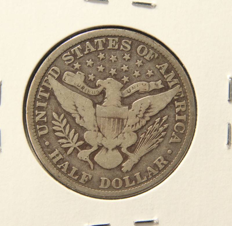 1911 BARBER HALF DOLLAR VG