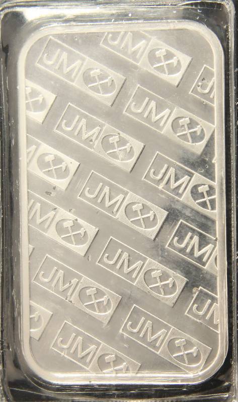 1 TROY OZ. .999 FINE SILVER JM JOHNSON MATTHEY SEALED
