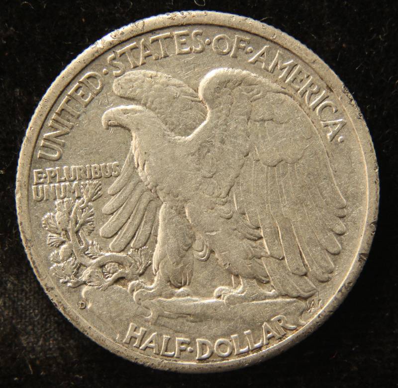 1945 WALKING LIBERTY SILVER HALF DOLLAR XF