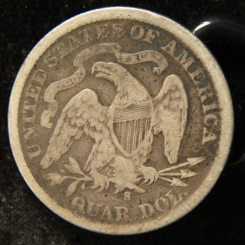 1877-S SEATED LIBERTY QUARTER FINE