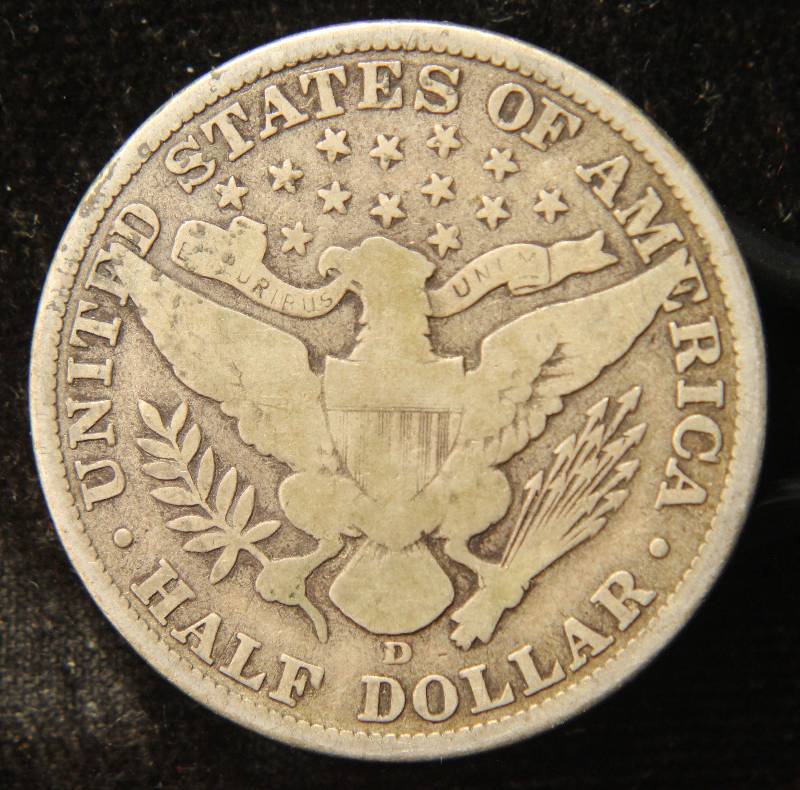 1915-D BARBER HALF DOLLAR