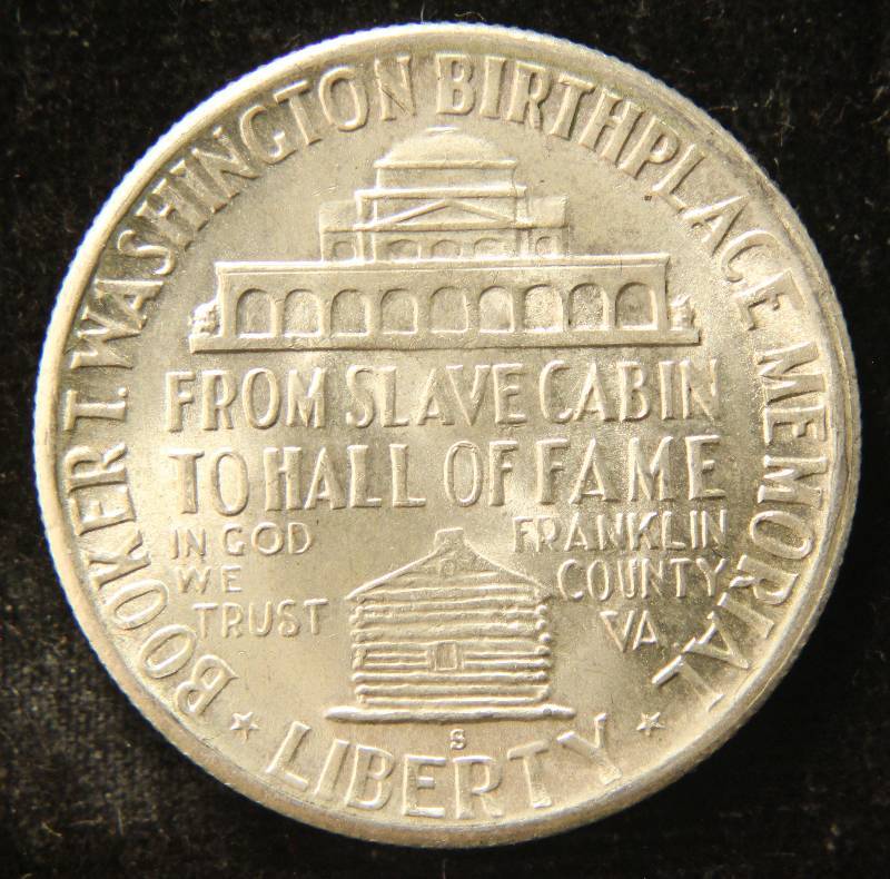 1946-S US COMMEMORATIVE SILVER HALF DOLLAR BOOKER T. WASHINGTON BU-UNC