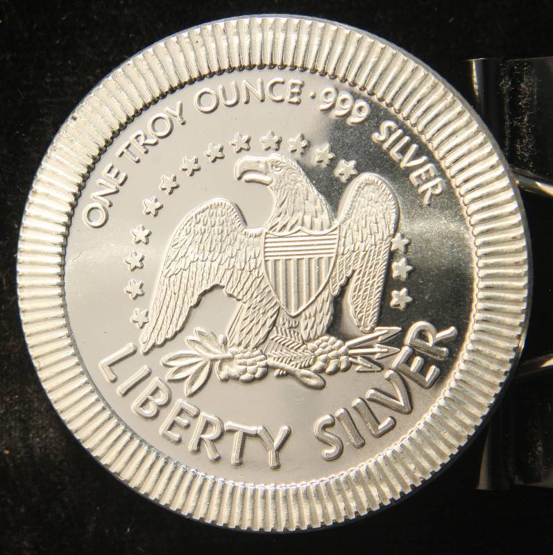 1 TROY OZ. .999 FINE SILVER LIBERTY STACKER