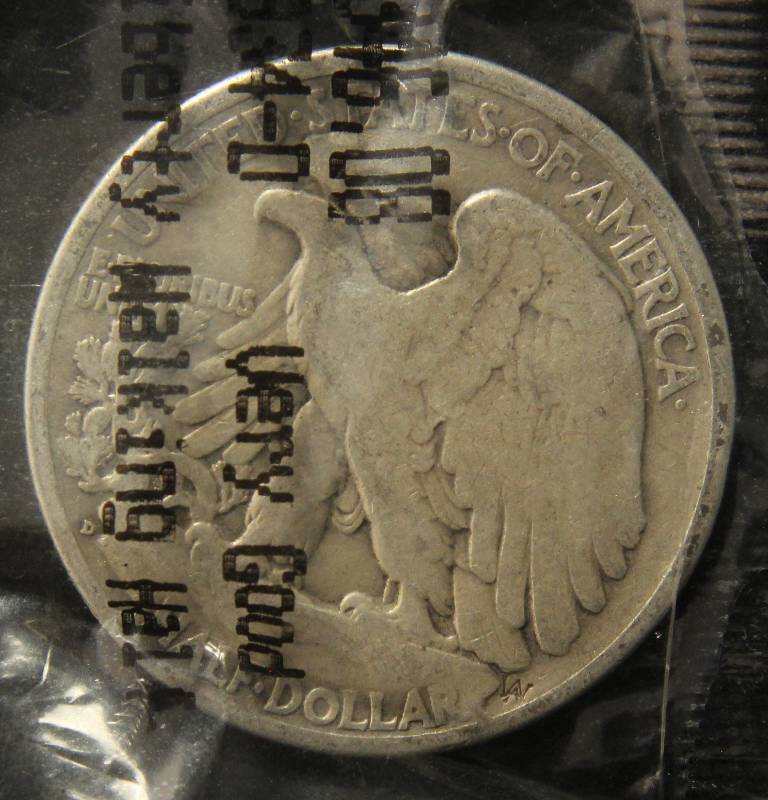 1934-D WALKING LIBERTY HALF DOLLAR SEALED BY LITTLETON