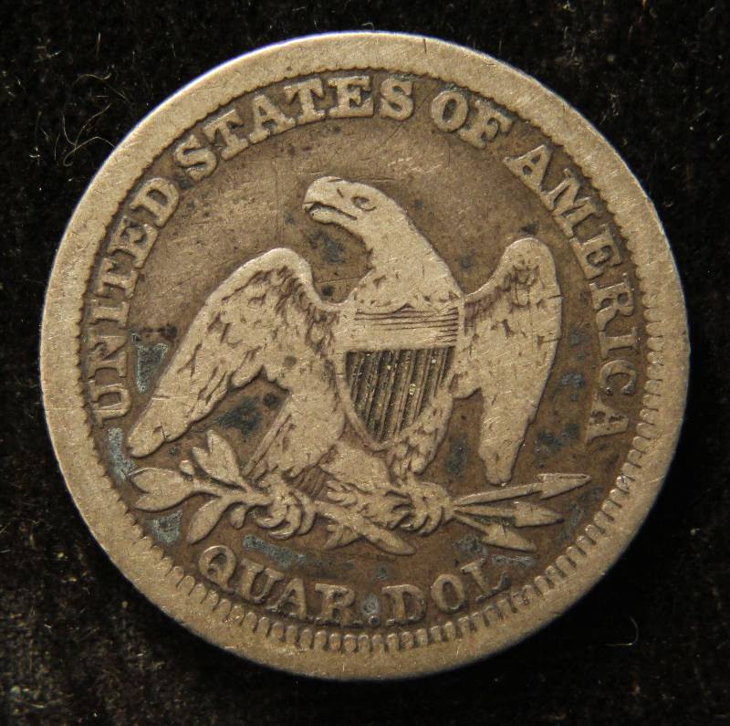 1854 SEATED LIBERTY QUARTER FINE