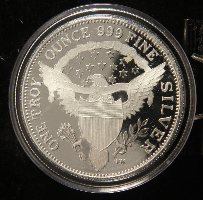 1 TROY OZ. .999 FINE SILVER 1964 KENNEDY DESIGN IN AIRTITE