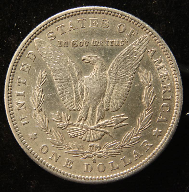 1880-S MORGAN SILVER DOLLAR AU58