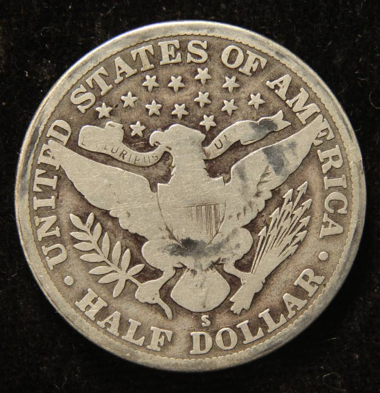 1914-S BARBER HALF DOLLAR GOOD