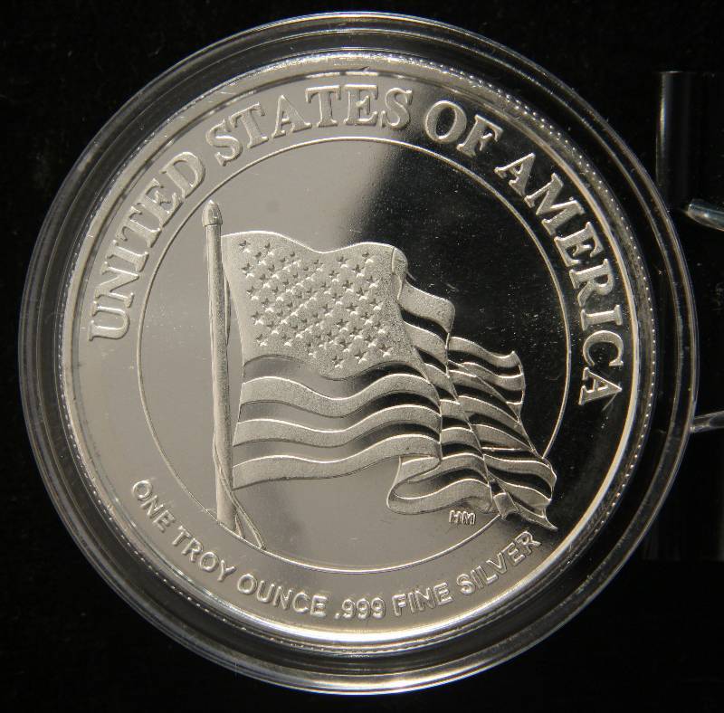 1 TROY OZ. .999 FINE SILVER 100TH ANNIVERSARY I WANT YOU IN AIRTITE