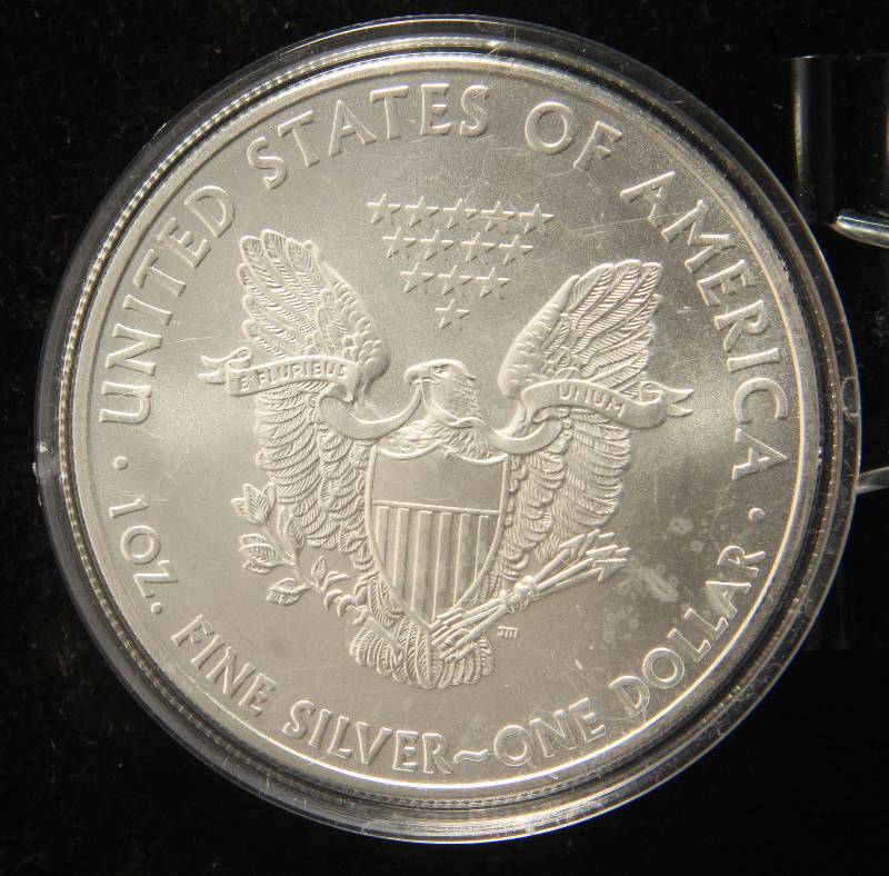 2008 AMERICAN SILVER EAGLE 1 TROY OZ. .999 FINE SILVER IN AIRTITE