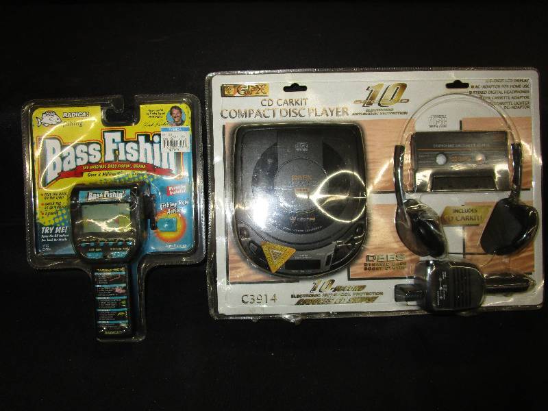 lot 83 image: Old Car Compact Disc Set and Set and Bass Fishing Game both in Original Packages