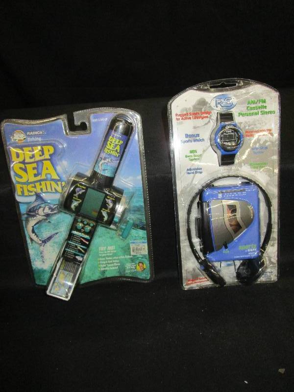 lot 85 image: Fishing game and Walkman in Original Packages