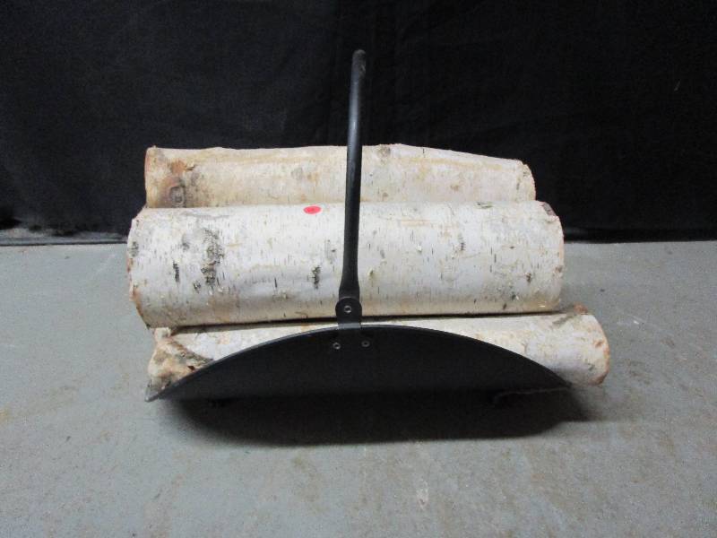 lot 131 image: Wood Carrier Full Of Birchwood
