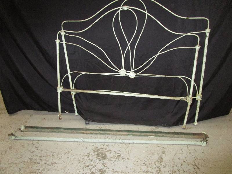 lot 169 image: Full Size Cast Iron Bed Frame