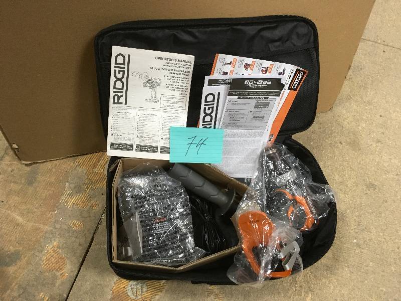 Ridgid 18-Volt Gen5x Lithium-Ion 12 in. Cordless Brushless Compact Hammer Drill Kit with battery and charger in like new condition